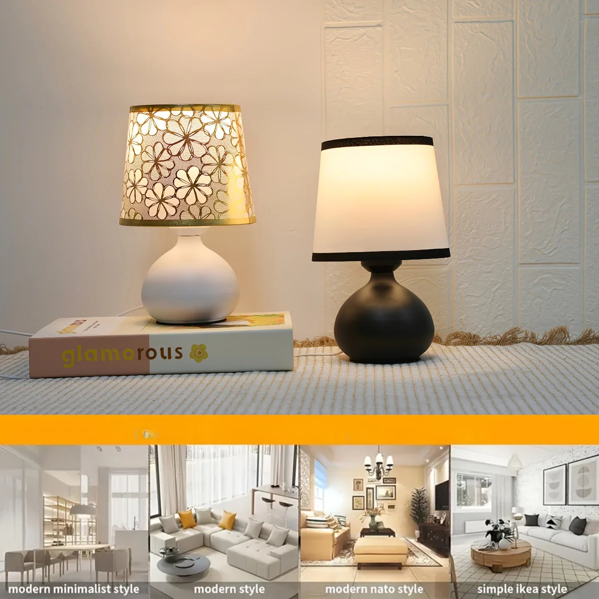 Nordic Artisan Bedside Table Lamp Collection