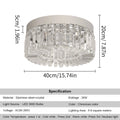 Luxury Crystal Ceiling Light in Gold or Silver