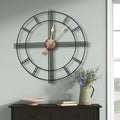 Modern Oversized Metal Wall Clock 60cm