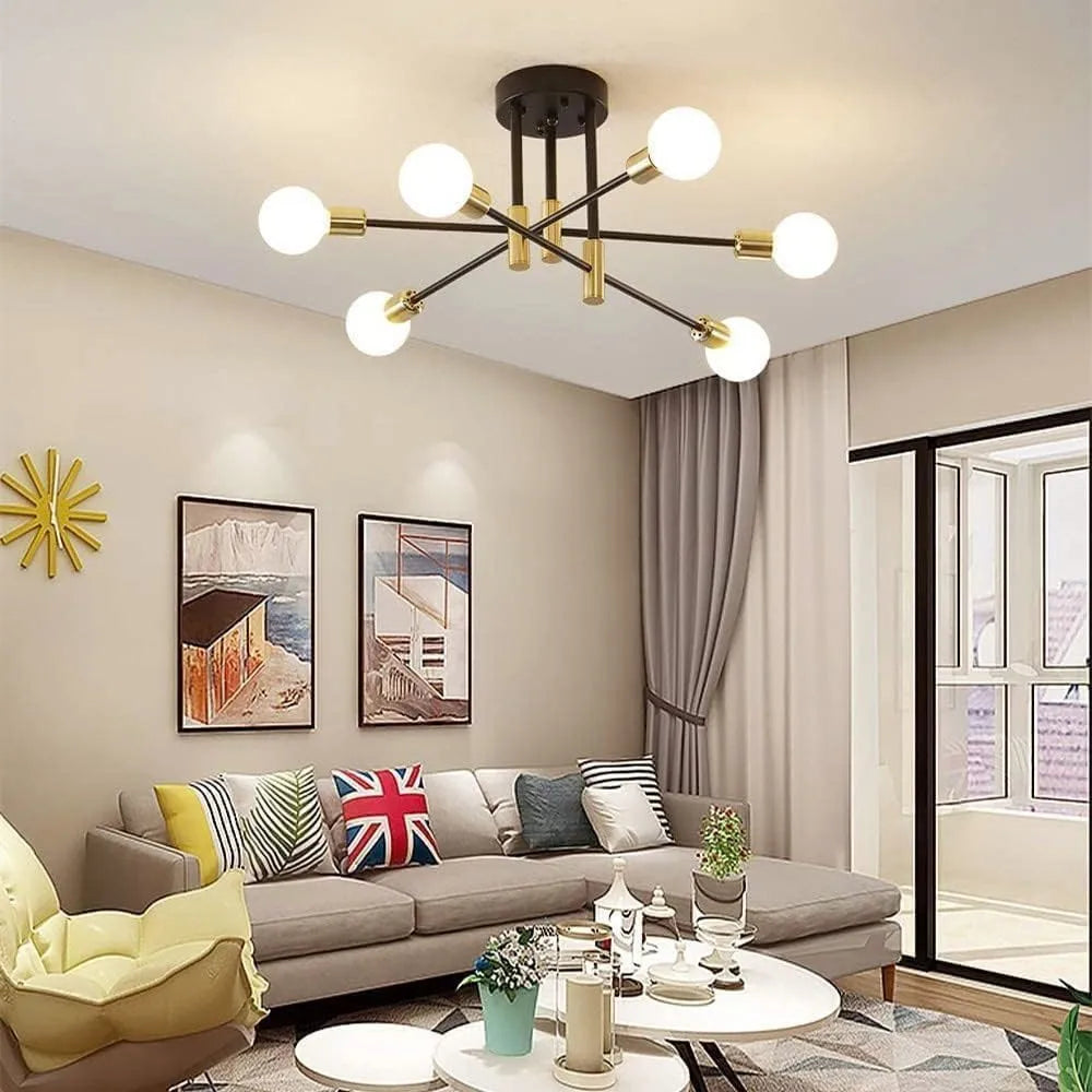 Aurelia 6-Light Mid-Century Ceiling Chandelier