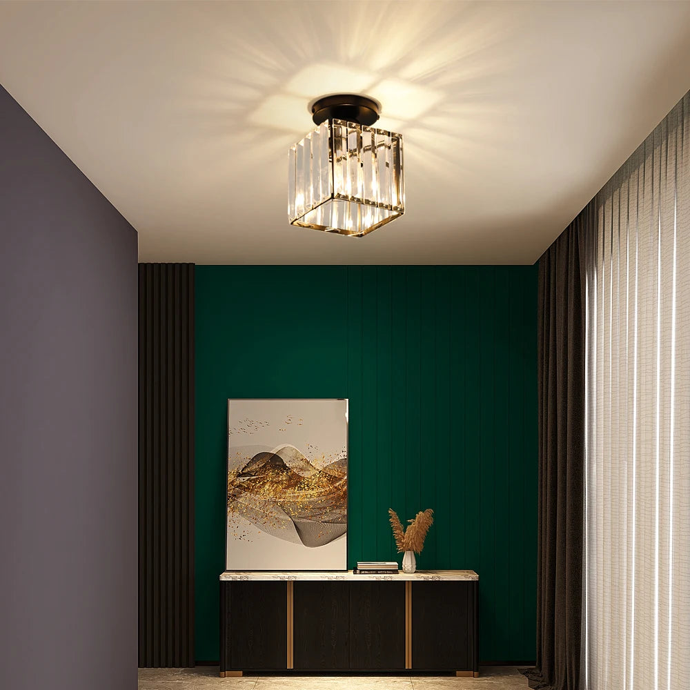 Liora Crystal Flush Mount Ceiling Light