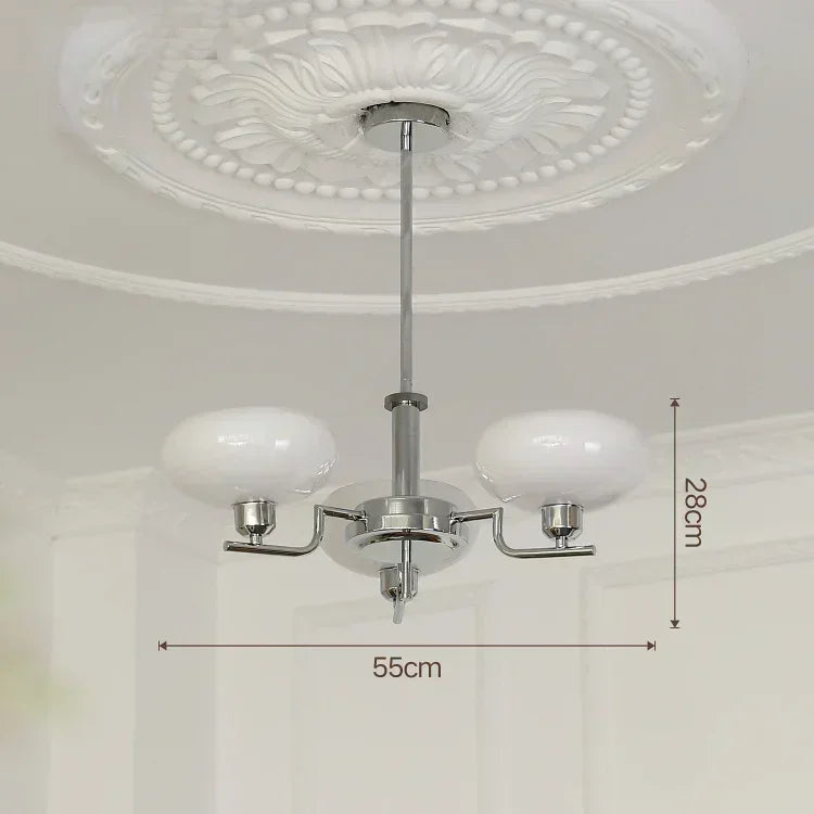Ceiling light fixture with dimensions indicated on a white background