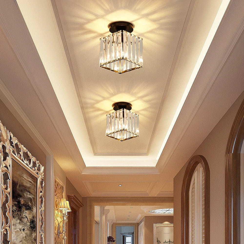 Liora Crystal Flush Mount Ceiling Light