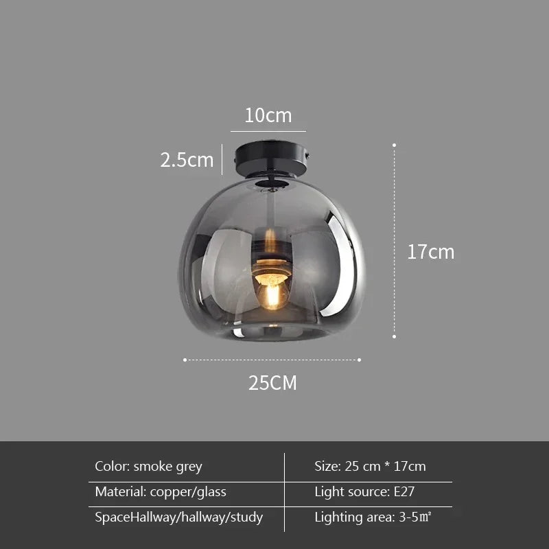 Minimalist Glass Pendant Light