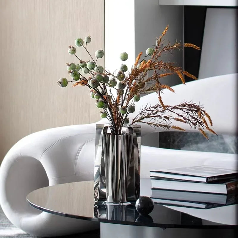 Aureon Sculptural Ceramic Vase