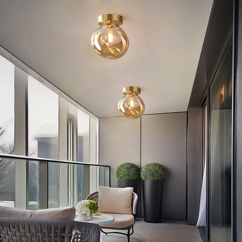 Minimalist Glass Pendant Light