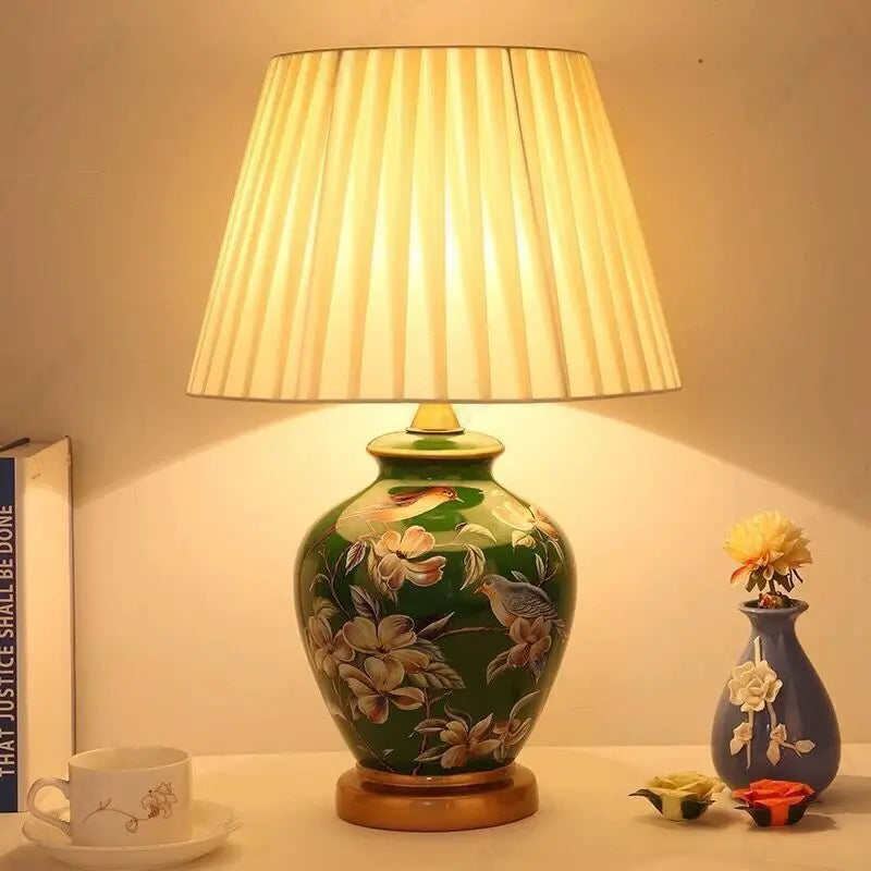Fleur de Jardin Ceramic Table Lamp Collection