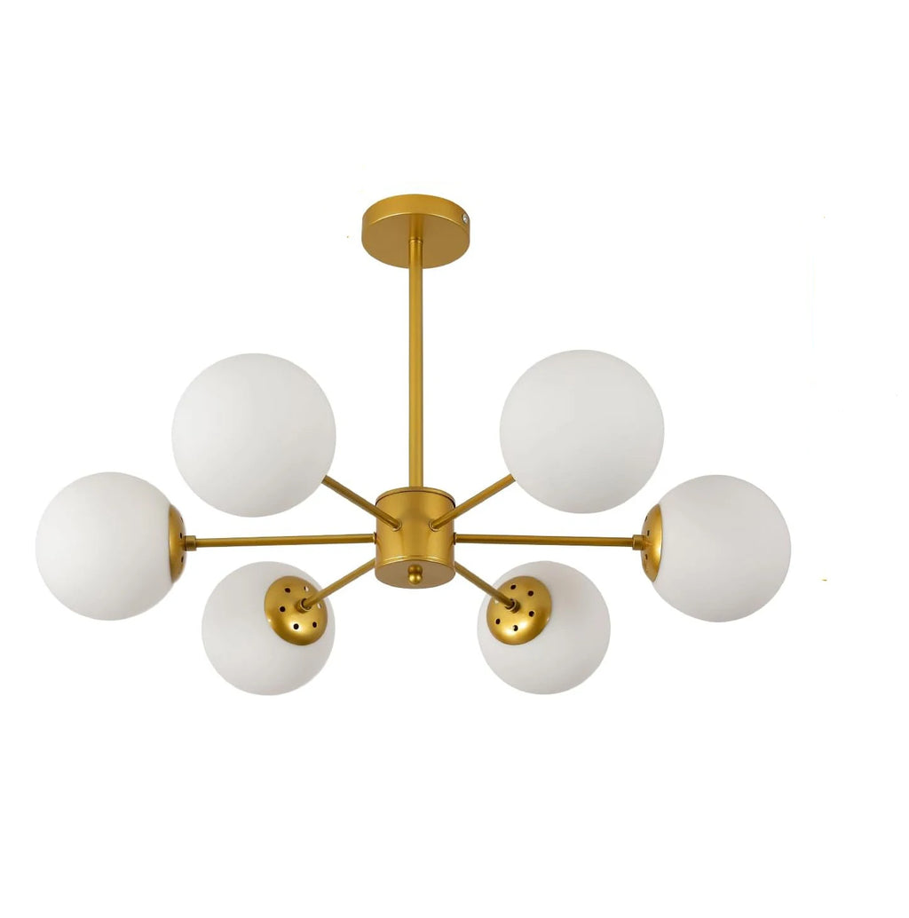 Ellsworth Brass Globe Ceiling Light