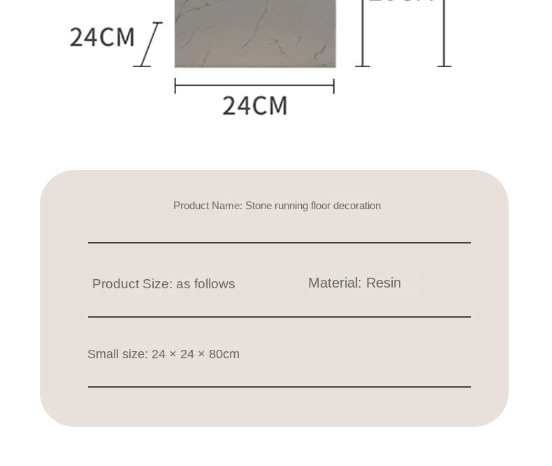 Nordic Balance Stone Sculpture – Modern Floor Décor