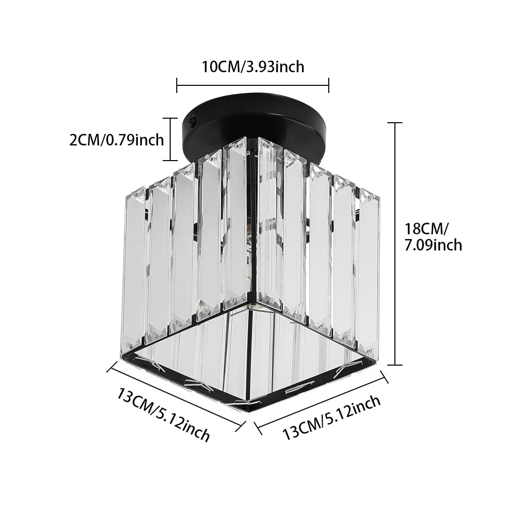 Liora Crystal Flush Mount Ceiling Light