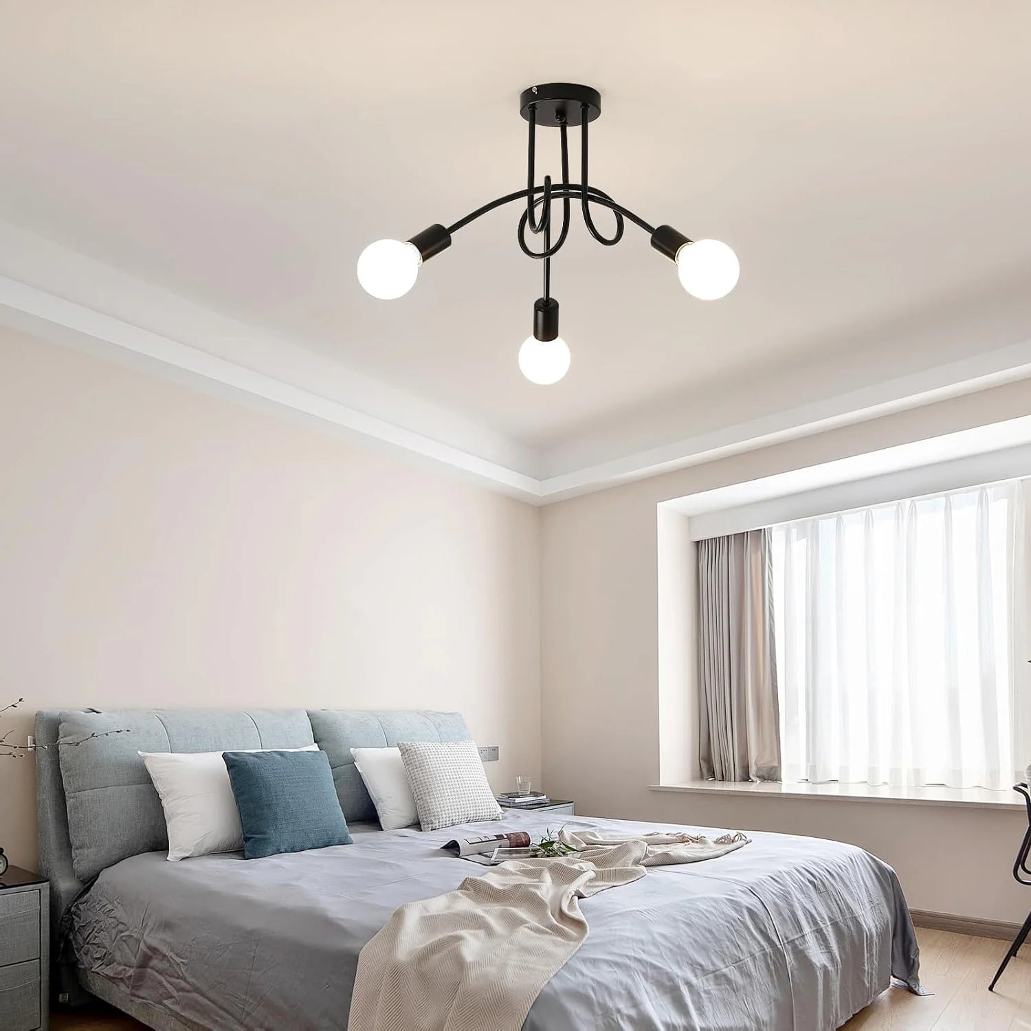 Hudson 3-Light Industrial Ceiling Light