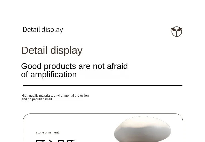 Nordic Balance Stone Sculpture – Modern Floor Décor