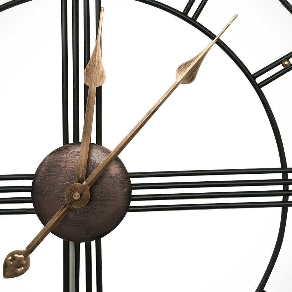 Modern Oversized Metal Wall Clock 60cm
