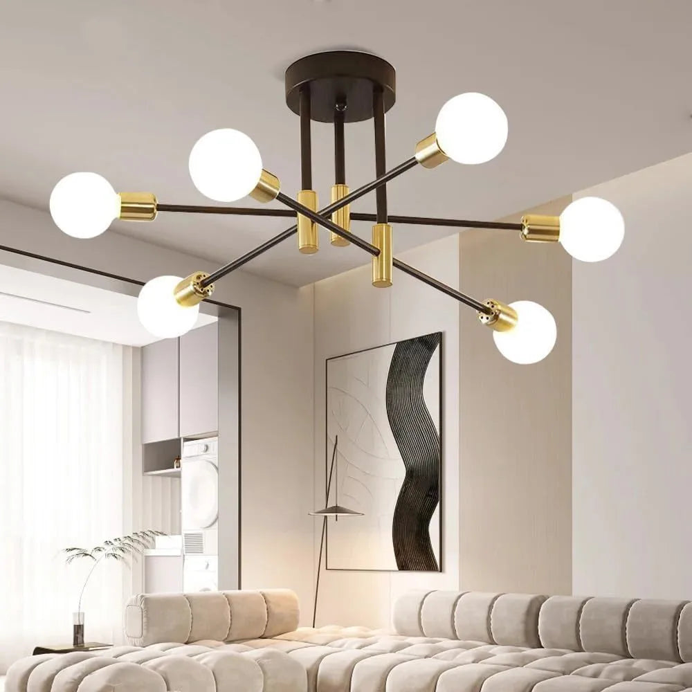 Aurelia 6-Light Mid-Century Ceiling Chandelier