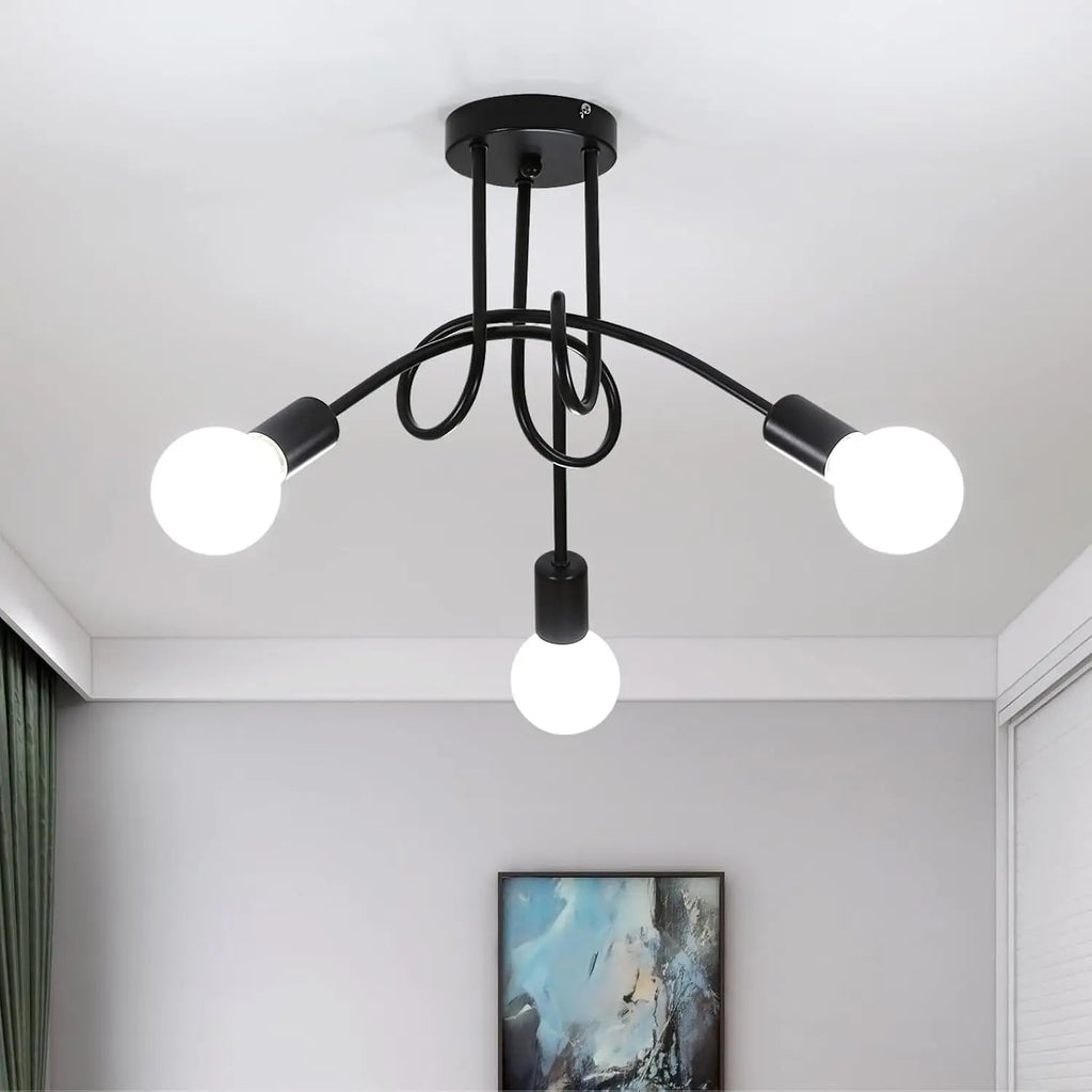 Hudson 3-Light Industrial Ceiling Light