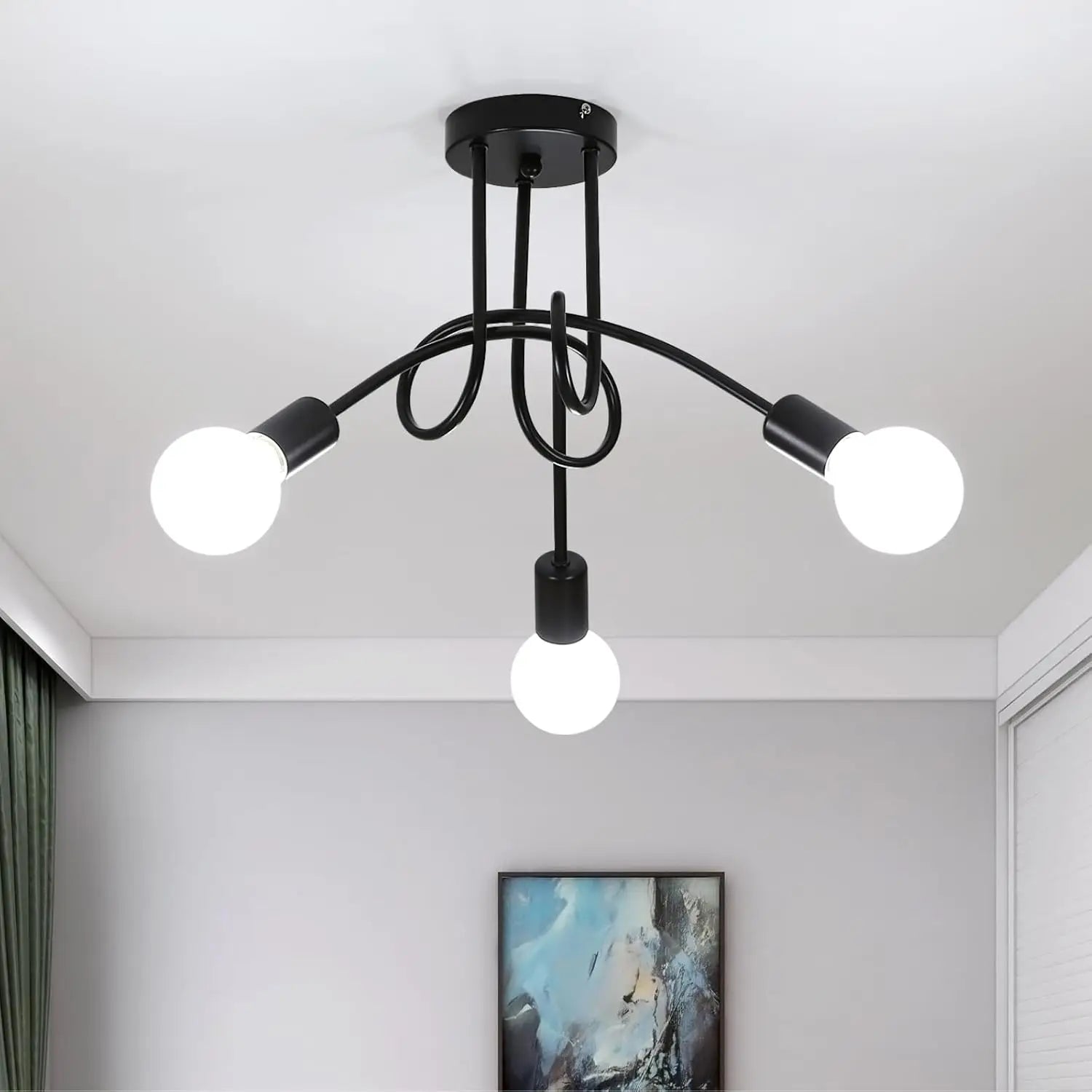 Hudson 3-Light Industrial Ceiling Light