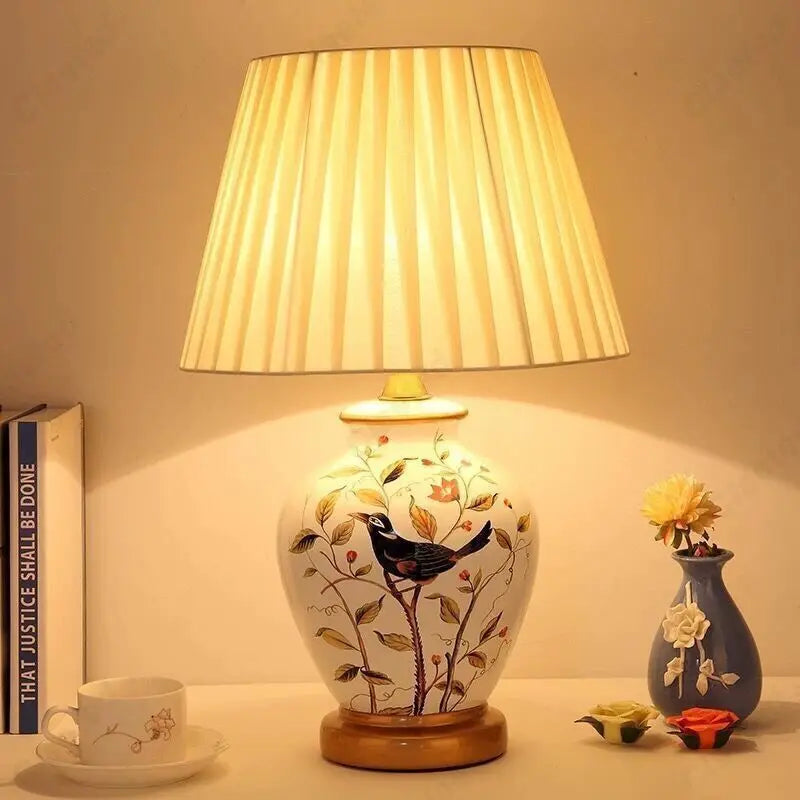 Fleur de Jardin Ceramic Table Lamp Collection