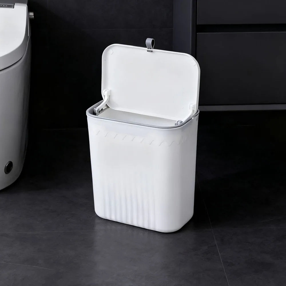 Wall-Mounted Kitchen Rubbish Bin – White