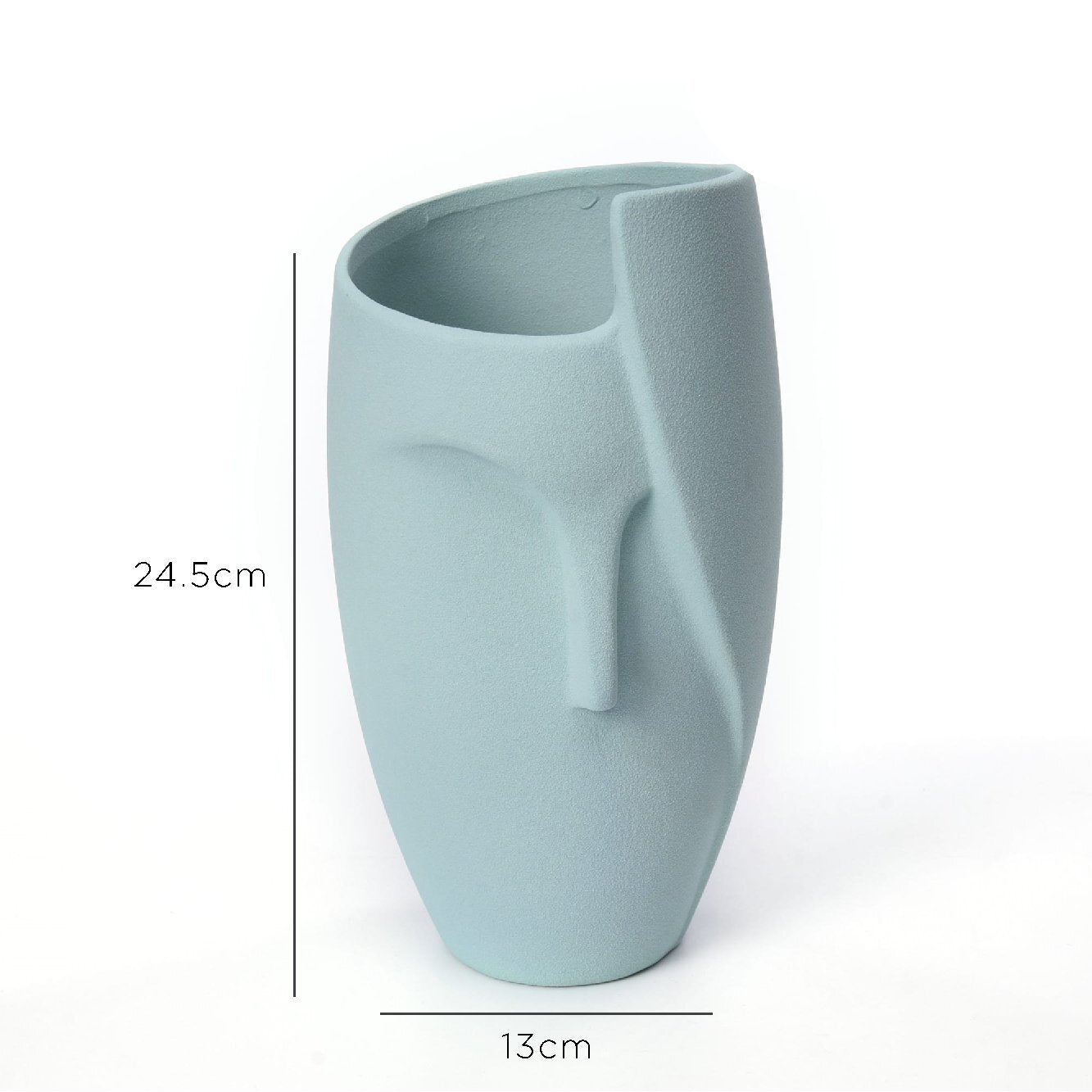 Modern Sculptural Face Vase | Minimalist Ceramic Decor